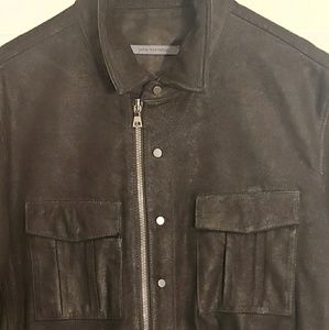 Light leather John Varvatos dress jacket
